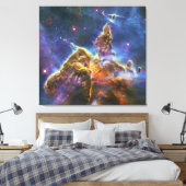 Mystic Mountain Carina Nebula HH 901 HH 902 Canvas Afdruk (Insitu (Slaapkamer))
