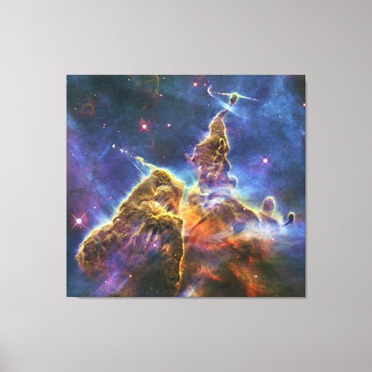Mystic Mountain Carina Nebula HH 901 HH 902 Canvas Afdruk (Voorkant)