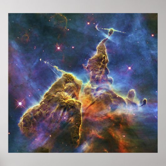 Mystic Mountain Carina Nebula HH 901 HH 902 Poster (Voorkant)