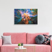 Mystic Mountain Carina Nebula Hubble Space Foto Canvas Afdruk (Insitu (Woonkamer))