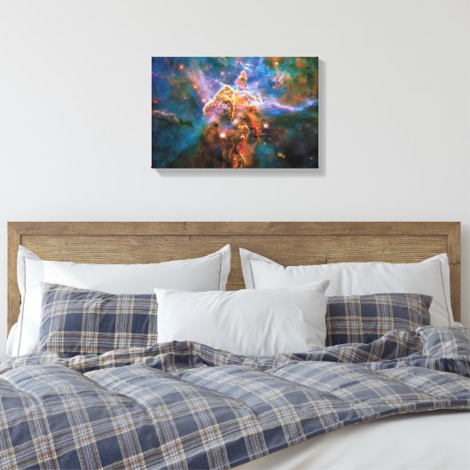 Mystic Mountain Carina Nebula Hubble Space Foto Canvas Afdruk (Insitu (Slaapkamer))