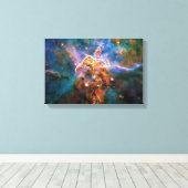 Mystic Mountain Carina Nebula Hubble Space Foto Canvas Afdruk (Insitu (Houten vloer))
