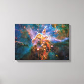 Mystic Mountain Carina Nebula Hubble Space Foto Canvas Afdruk (Voorkant)