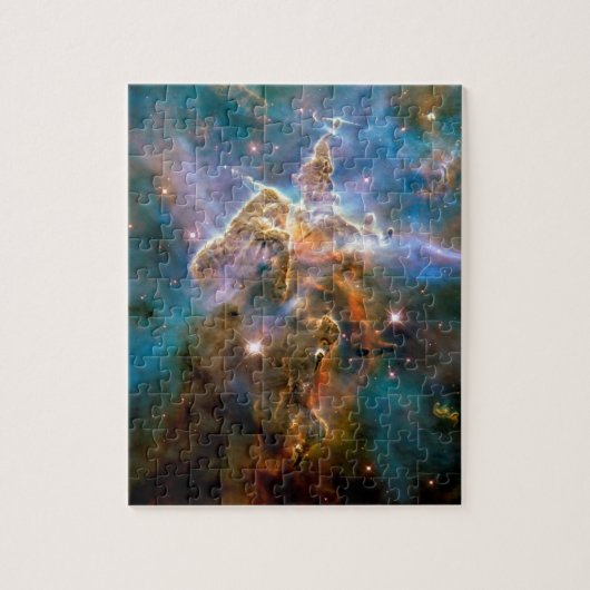 Mystic Mountain Carina Nebula Hubble Space Foto Legpuzzel (Verticaal)