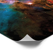 Mystic Mountain Carina Nebula Hubble Space Foto Poster (Hoek)