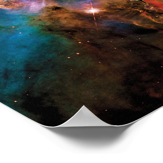 Mystic Mountain Carina Nebula Hubble Space Foto Poster (Hoek)