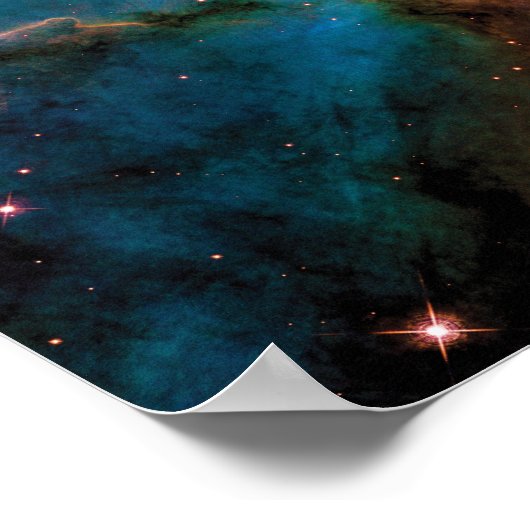 Mystic Mountain Carina Nebula Hubble Space Foto Poster (Hoek)