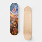 Mystic Mountain Carina Nebula Hubble Space Foto Skateboard (Voorkant)