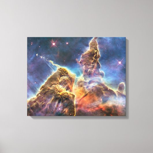 Mystic Mountain in Carina Nebula Canvas Afdruk (Voorkant)