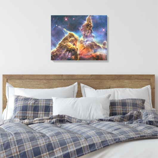 Mystic Mountain in Carina Nebula Canvas Afdruk (Insitu (Slaapkamer))