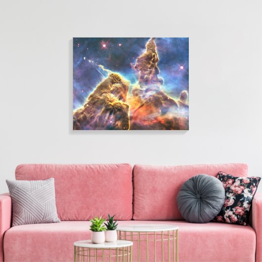 Mystic Mountain in Carina Nebula Canvas Afdruk (Insitu (Woonkamer))