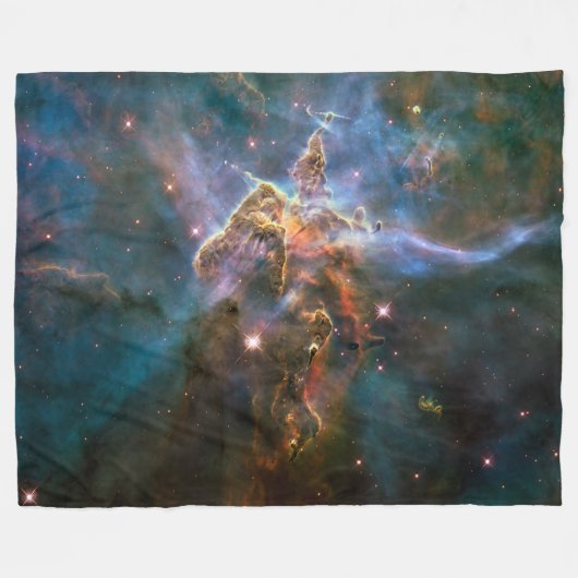 Mystic Mountain in Carina Nebula Fleece Deken (Voorkant (Horizontaal))