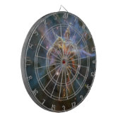 Mystic Mountain in Carina Nebula Hubble Space Dartbord (Voorkant Links)