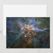 Mystic Mountain in Carina Nebula Hubble Space Feestdagenkaart (Voorkant / Achterkant)