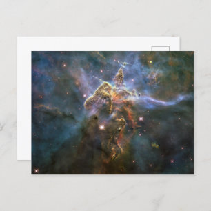 Mystic Mountain in Carina Nebula Hubble Space Feestdagenkaart