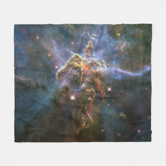 Mystic Mountain in Carina Nebula Hubble Space Fleece Deken (Voorkant (Horizontaal))
