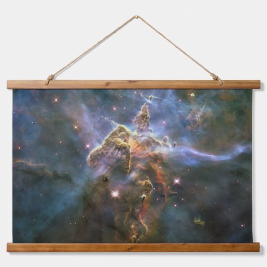Mystic Mountain in Carina Nebula Hubble Space Hangend Wandkleed (Voorkant)