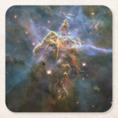 Mystic Mountain in Carina Nebula Hubble Space Kartonnen Onderzetters (Voorkant)