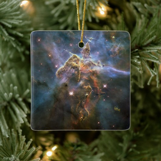 Mystic Mountain in Carina Nebula Hubble Space Keramisch Ornament (Boom)