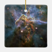 Mystic Mountain in Carina Nebula Hubble Space Keramisch Ornament (Achterkant)