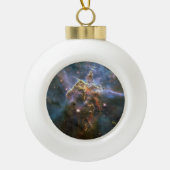 Mystic Mountain in Carina Nebula Hubble Space Keramische Bal Ornament (Voorkant)