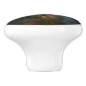 Mystic Mountain in Carina Nebula Hubble Space Keramische Knop (Zijkant)