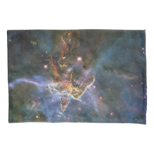 Mystic Mountain in Carina Nebula Hubble Space Kussensloop (Voorkant-Links)
