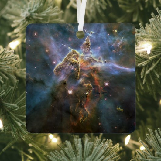 Mystic Mountain in Carina Nebula Hubble Space Metalen Ornament (Insitu)