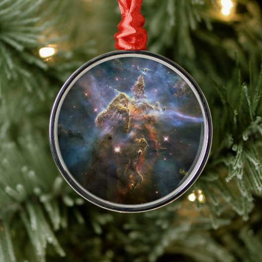 Mystic Mountain in Carina Nebula Hubble Space Metalen Ornament (Boom)