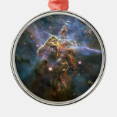 Mystic Mountain in Carina Nebula Hubble Space Metalen Ornament (Voorkant)
