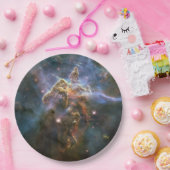 Mystic Mountain in Carina Nebula Hubble Space Papieren Bordje (Feest)