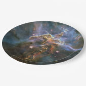 Mystic Mountain in Carina Nebula Hubble Space Papieren Bordje (Gekanteld)