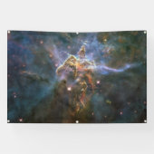 Mystic Mountain in Carina Nebula Hubble Space Spandoek (Horizontaal)