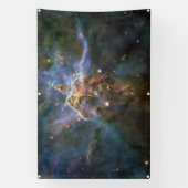 Mystic Mountain in Carina Nebula Hubble Space Spandoek (Verticaal)
