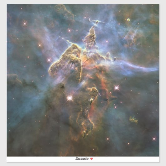 Mystic Mountain in Carina Nebula Hubble Space Sticker (Vel)
