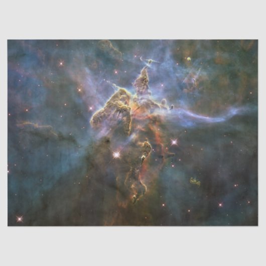 Mystic Mountain in Carina Nebula Hubble Space Tissuepapier (Voorkant)