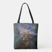 Mystic Mountain in Carina Nebula Hubble Space Tote Bag (Achterkant)