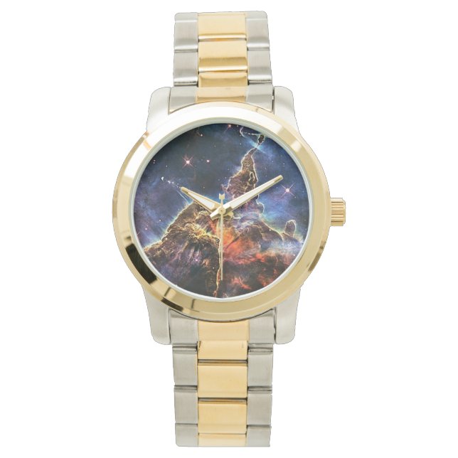 Mystic Mountain in Space NASA Horloge (Voorkant)