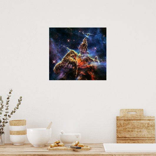 Mystic Mountain in Space NASA Poster (Keuken)