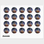 Mystic Mountain in Space NASA Ronde Sticker (Vel)