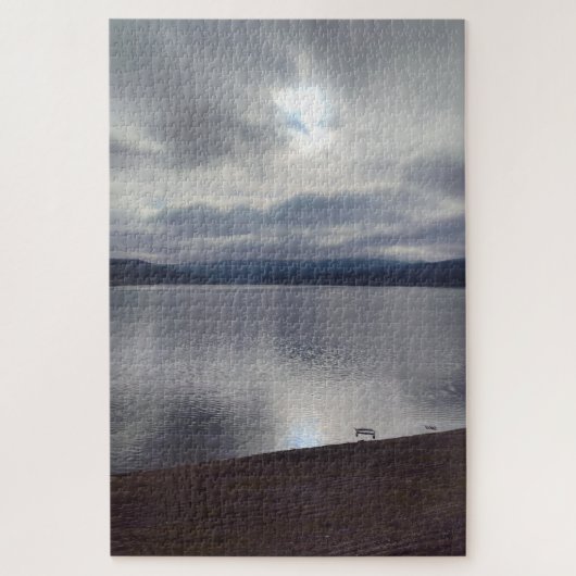 Mystic Mountain Lake Landschaps Legpuzzel (Verticaal)