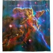 Mystic Mountain, schokkend in Starshine Douchegordijn (Voorkant)