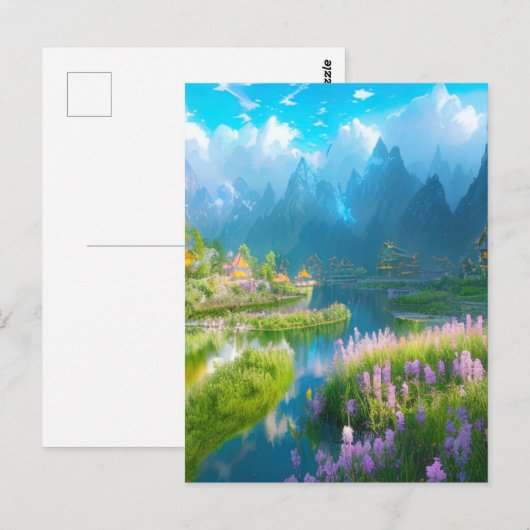 Mystic Mountain Valley Briefkaart (Voorkant / Achterkant)