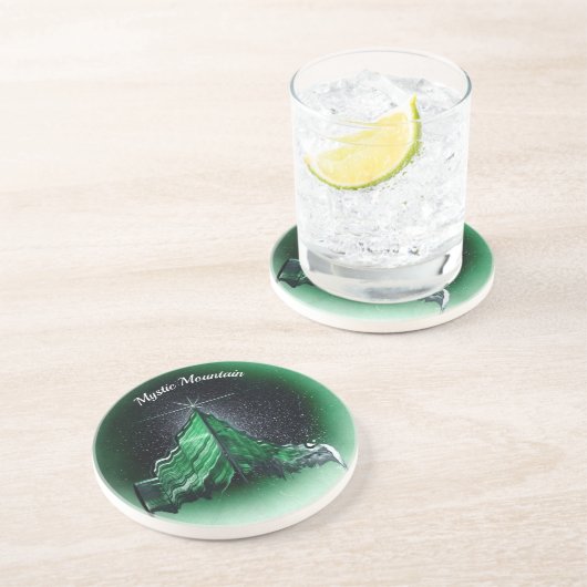 Mystic Mountain Zandsteen Onderzetter (Zijkant)