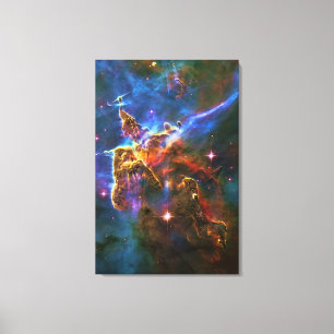 Mystic Mountains - Carina Nebula Canvas Afdruk