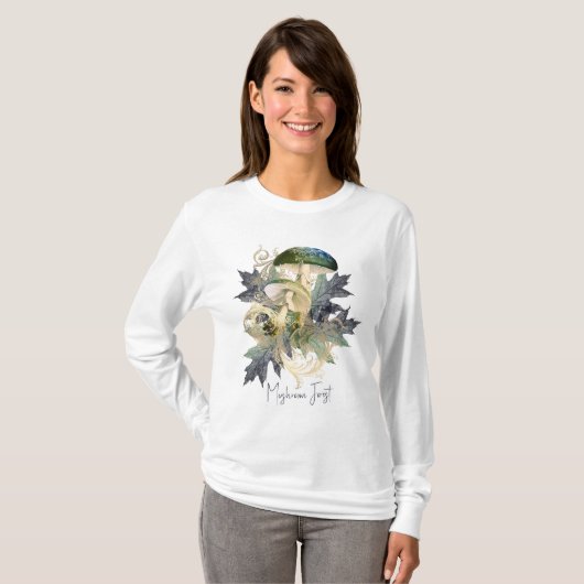 Mystic Mushroom Forest T-shirt (Voorkant volledig)