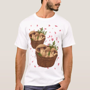 Mystic Mushroom Portals – Fantasy Basket Art T-SH T-shirt