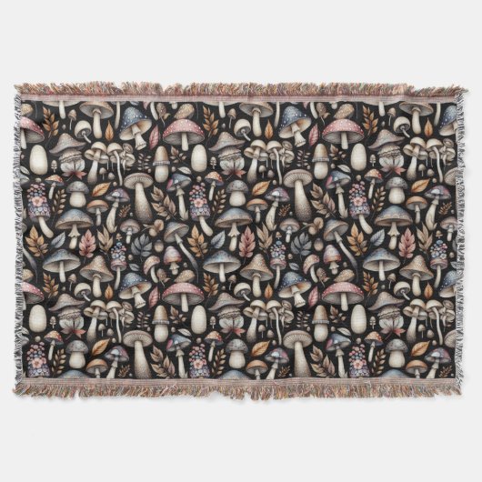 Mystic Mushrooms Deken (Voorkant)