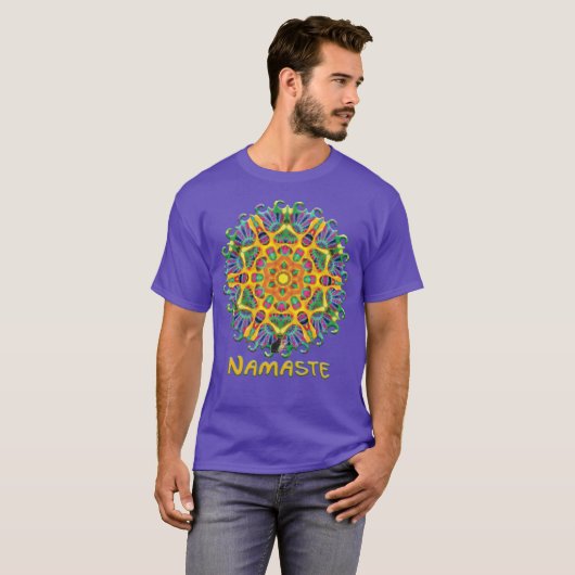 Mystic Namaste Kaleidoscope T-Shirt (Voorkant volledig)