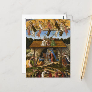 Mystic Nativity (1500) beroemd gemaakt door Sandro Briefkaart